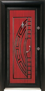Mahogany Steel Doors